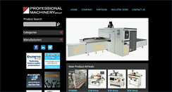 Desktop Screenshot of professionalmachinery.com