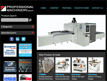 Tablet Screenshot of professionalmachinery.com